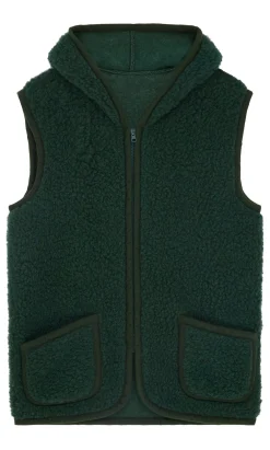Wool Gilet - Bottle Green